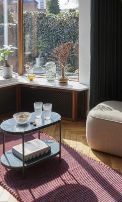 Hübsch Nusa Sidobord Marmor Mörkgrön