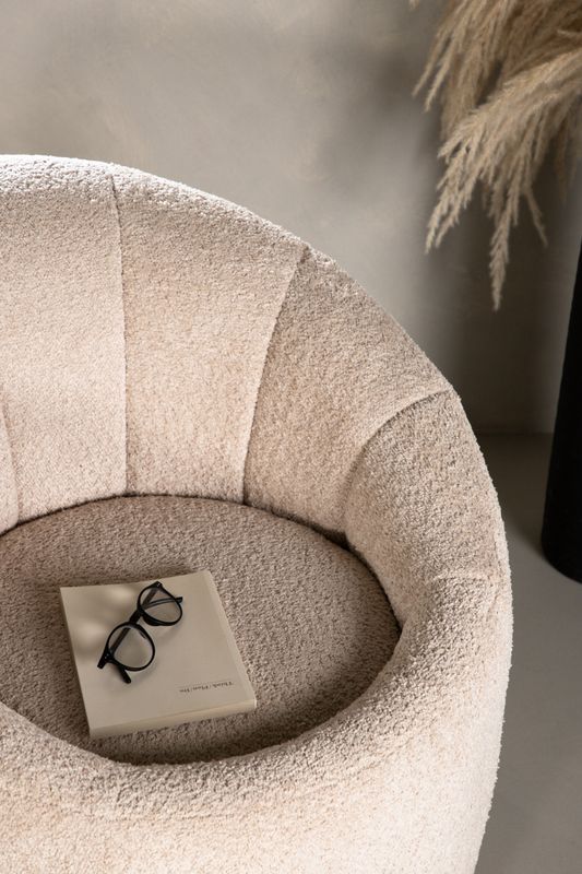 Venture Home Warren Fåtölj i Beige Boucle