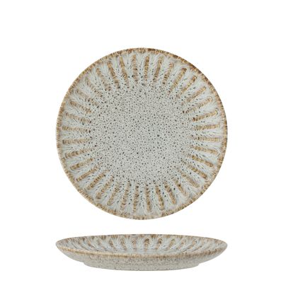 Creative Collection Fleur Tallrik, Natur, Stengods - 6-pack