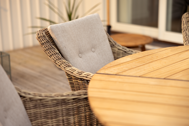 Brafab Peace Wood matbord 150 cm antracit / teak