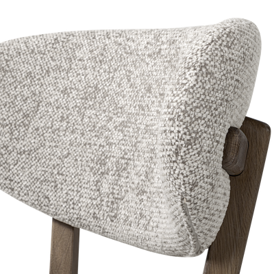 WOOOD Udar Barstol i Naturligt Trä och Brun Melange