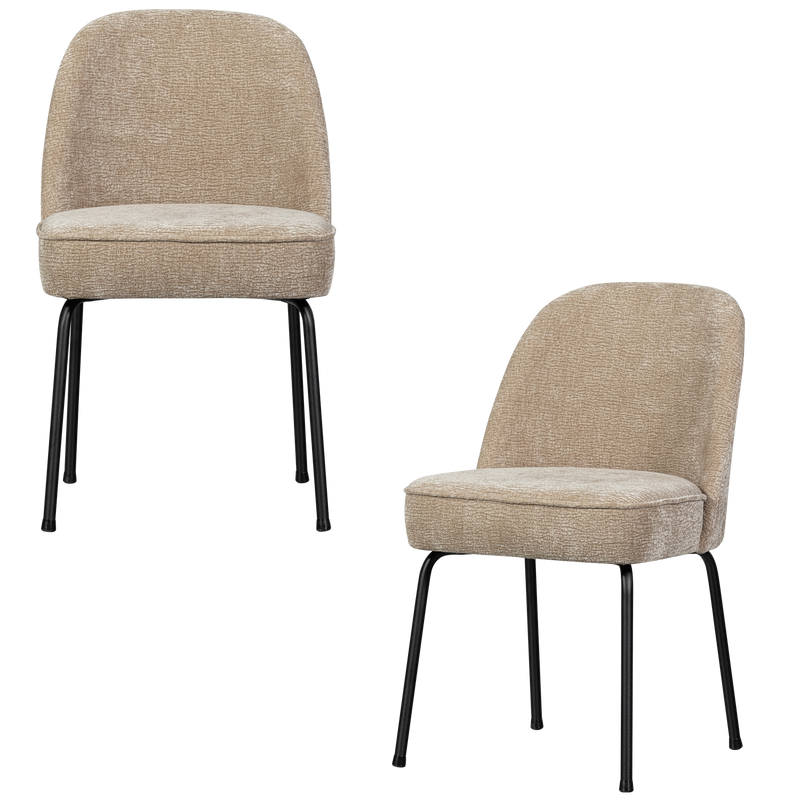 WOOOD Vogue Matstol 3D Chenille Sand, 2 st