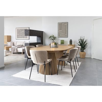 House Nordic Osaka och Maceda Matgrupp Ek/Beige