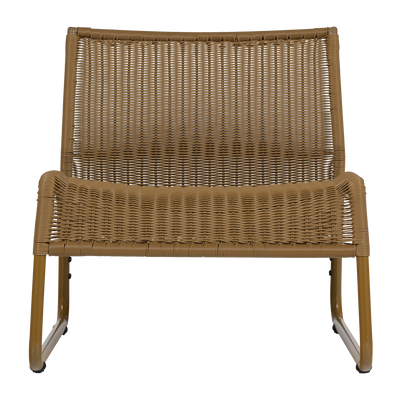 WOOOD WEST Trädgårdsloungestol Honungsgul