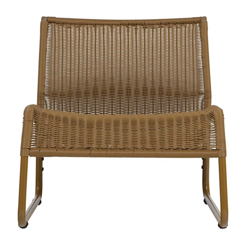 WOOOD WEST Trädgårdsloungestol Honungsgul