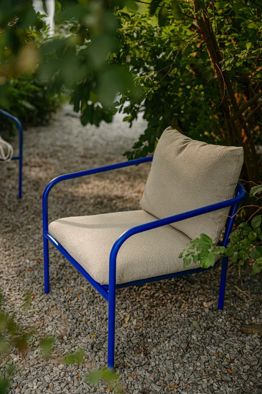 Brafab Bendt Fåtölj Indigo Blå/Teddy Beige