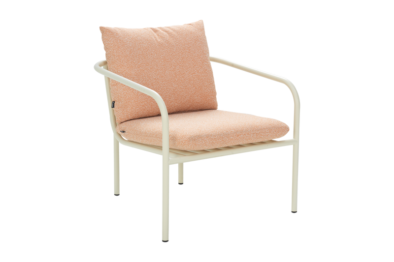 Brafab Bendt fåtölj Pearl White/Teddy Orange