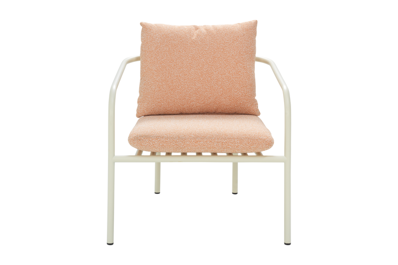 Brafab Bendt fåtölj Pearl White/Teddy Orange