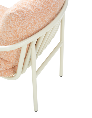 Brafab Bendt fåtölj Pearl White/Teddy Orange