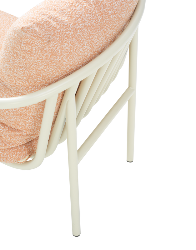 Brafab Bendt fåtölj Pearl White/Teddy Orange