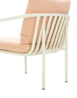 Brafab Bendt fåtölj Pearl White/Teddy Orange