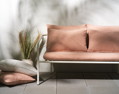 Brafab Bendt fåtölj Pearl White/Teddy Orange