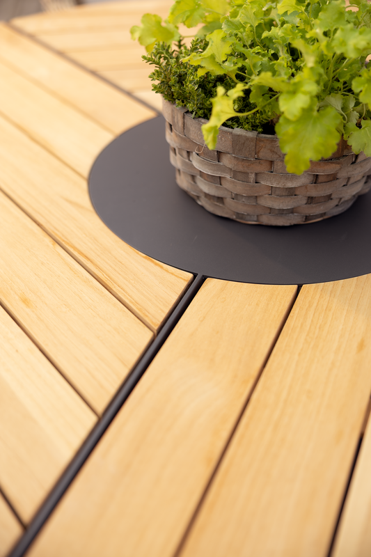 Brafab Peace Wood matbord 150 cm antracit / teak