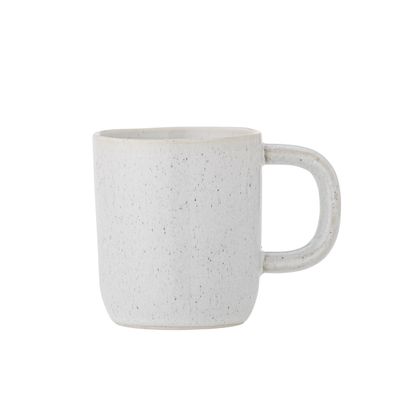Bloomingville Addison Mugg, Vit, Stengods - 6-pack