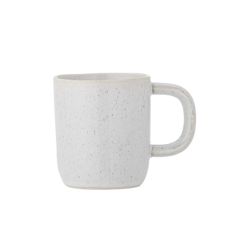 Bloomingville Addison Mugg, Vit, Stengods - 6-pack