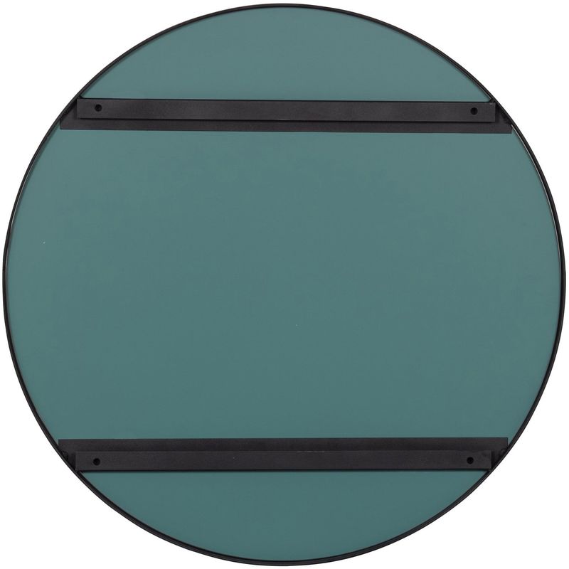 WOOOD Doutzen Rund Spegel Ø80 cm Svart Metall