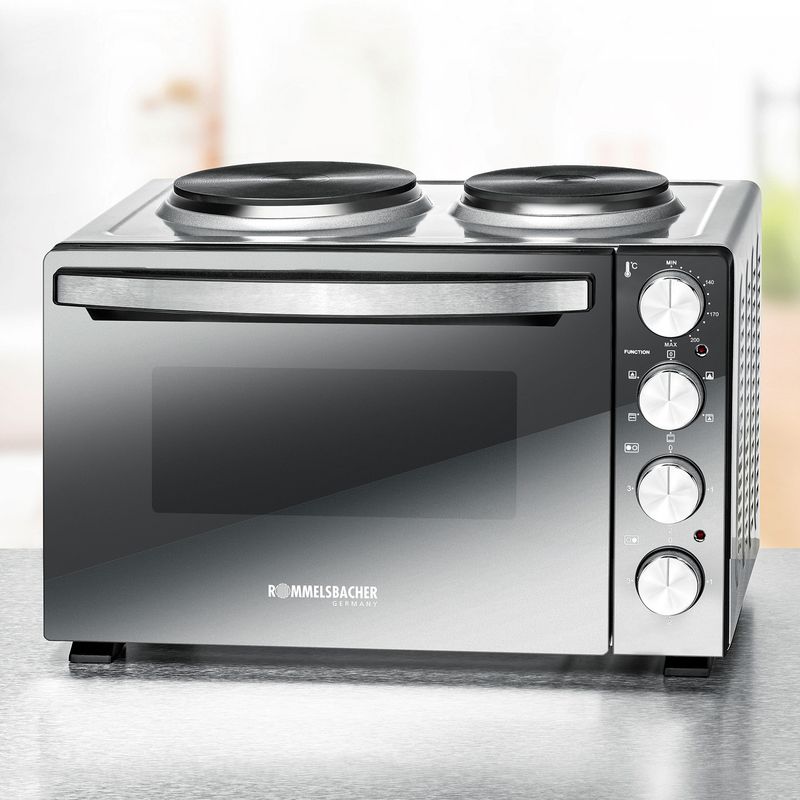 Rommelsbacher Bänkspis med plattor KM 3300  30L Spegelglas 3250W