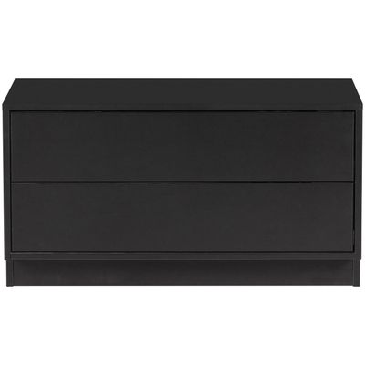 WOOOD FINCA TV-bänk 75 cm Djup Svart [FSC] Pine