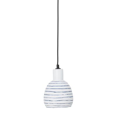 Bloomingville Elga Taklampa, Vit, Stengods, Ø14,5xH21,5 cm