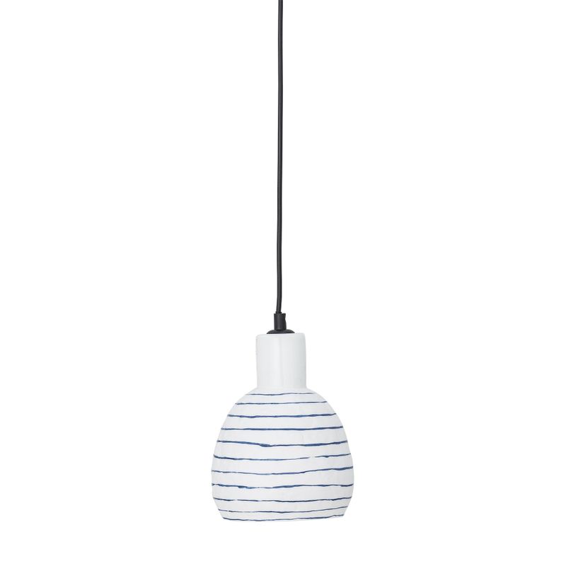 Bloomingville Elga Taklampa, Vit, Stengods, Ø14,5xH21,5 cm