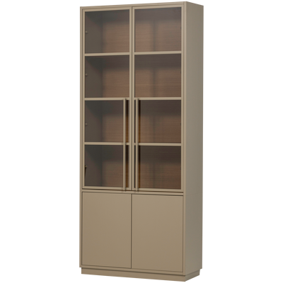 WOOOD Casa Vitrinskåp i Furu Mud [FSC]