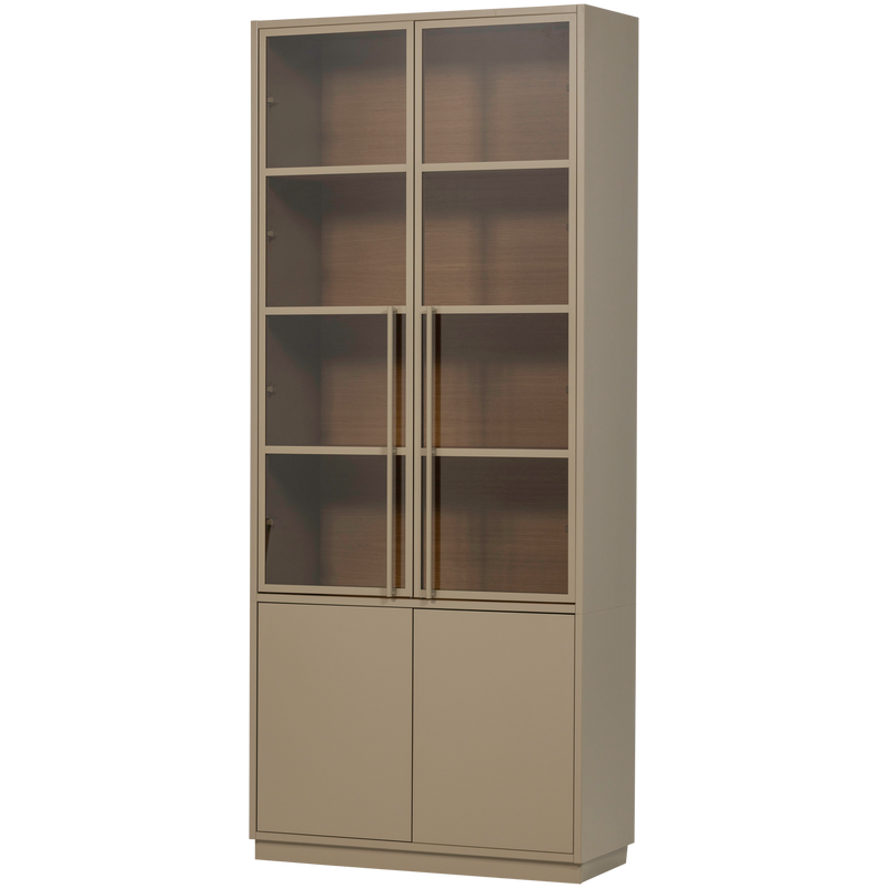 WOOOD Casa Vitrinskåp i Furu Mud [FSC]
