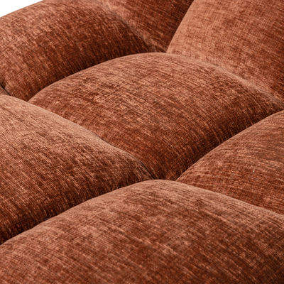 WOOOD Elvi Svängbar Fåtölj med Chenille Textur, Rost