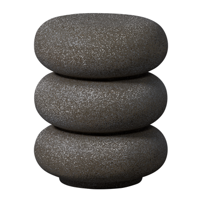 WOOOD LAUREL Sidobord med Prickar Svart 2 st