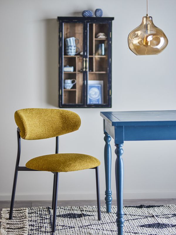 Bloomingville Manal Matstol, Gul, FSC®100% Plywood, L60xH79xW55 cm