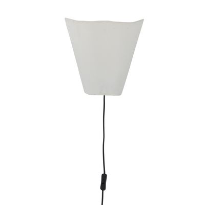 Bloomingville Janese Vägglampa, Vit, Papper, L28xH28xW14 cm