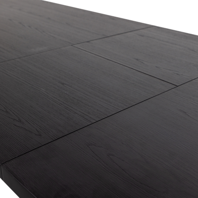 WOOOD Arros Utdragbart Matbord 180-220x90 cm i Svart MDF