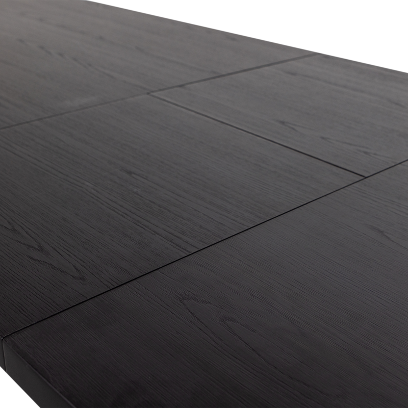 WOOOD Arros Utdragbart Matbord 180-220x90 cm i Svart MDF