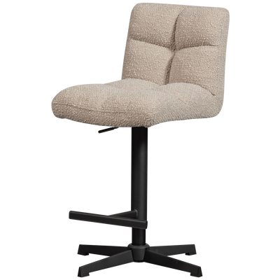 WOOOD Vinny Roterbar Barstol Bouclé Sand 2 st