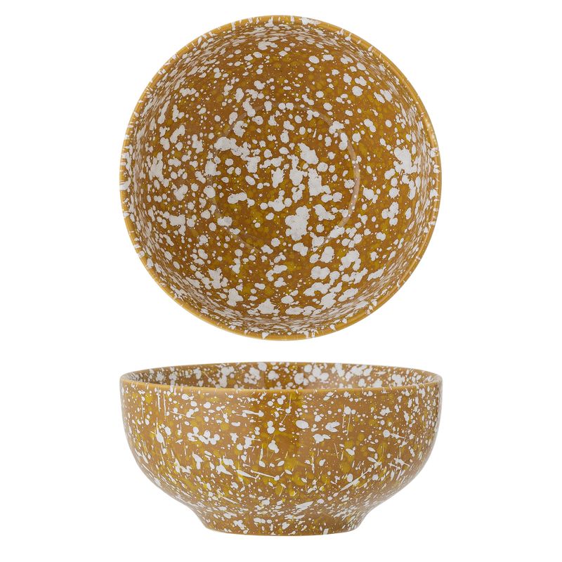 Bloomingville Carmel Skål, Brun, Stengods - 12-pack