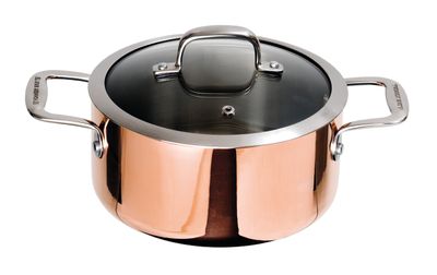 Ronneby Bruk, Koppargryta 3 L med Glaslock 20 cm