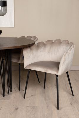 Venture Home Stone Rund Matgrupp