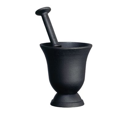 Ronneby Bruk - Mortel 14 cm Gjutjärn Svart