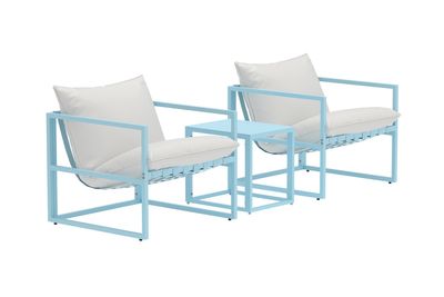 Venture Home Messina Lounge Set Ljusblå