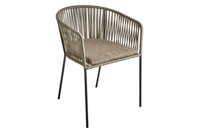 Brafab Piatto Karmstol Raw Peanut/Svart