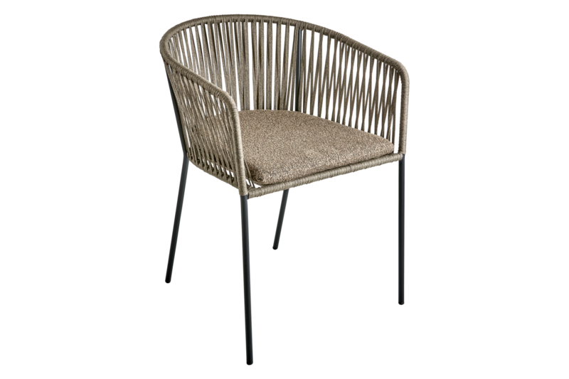 Brafab Piatto Karmstol Raw Peanut/Svart