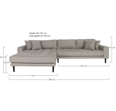 House Nordic Lido Loungesoffa Sten