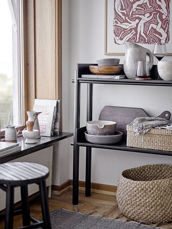 Bloomingville Bilbo Pall, Svart, Bambu