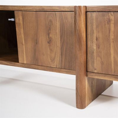 Eleonora TV-bänk Julian 170 cm - 4 Dörrar Brun