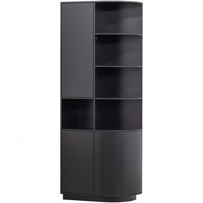 WOOOD FINCA Förvaringsskåp Höger 78 cm Tall Djupsvart