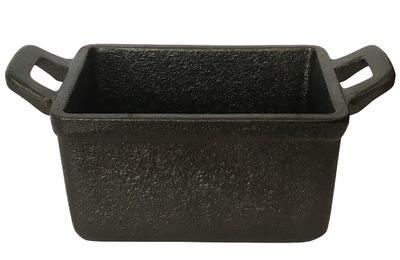 Ronneby Bruk, Rektangulär Minigryta 11x8 cm – Sandgjutet Gjutjärn