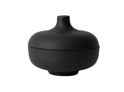 Design House Stockholm Sand Secret Medium, Svart Skål med Lock