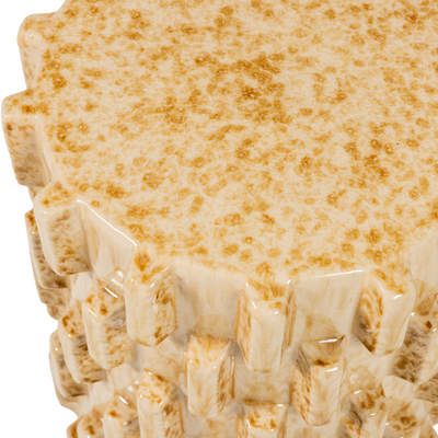 WOOOD AXU Dekorativt Sidobord i Keramik Sand