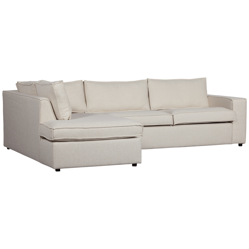 WOOOD Thomas Hörnsoffa Vänster Väv Polyester Natur