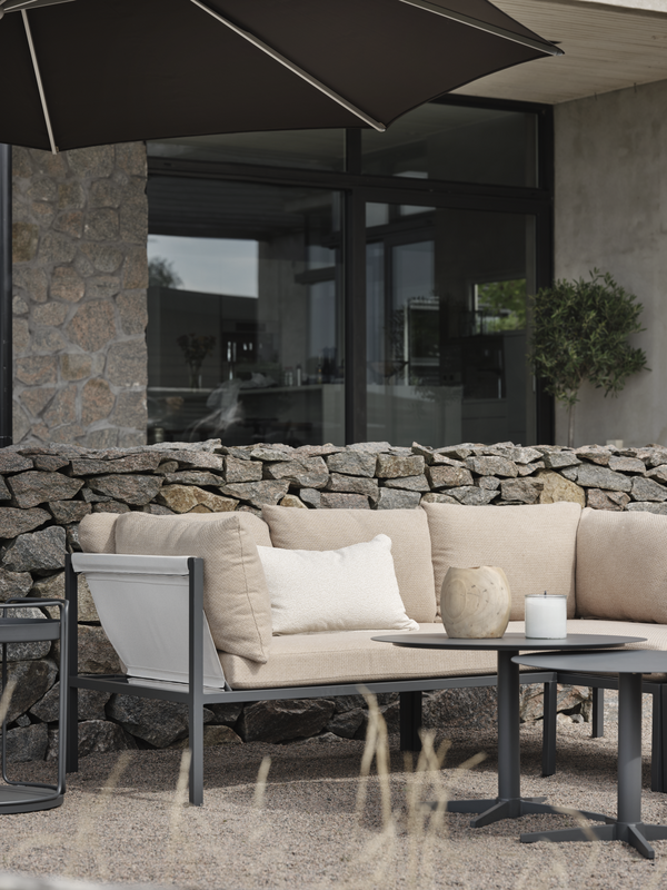 Brafab Allie Hörnsoffa Barley/Anthracite