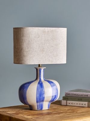 Bloomingville Alida Bordslampa, Flerfärgad, Stengods, L33xH46xW19 cm